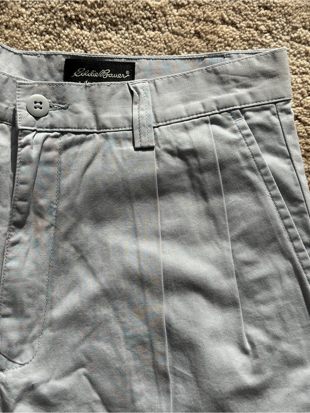 Eddie Bauer Light Blue Cotton Golf Shorts
